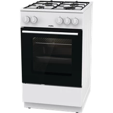 MORA P2241A1W fehér, szabadonálló, gáz, főzőzóna: 4, sütő:70L, tűzhely