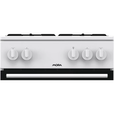 MORA P2241A1W fehér, szabadonálló, gáz, főzőzóna: 4, sütő:70L, tűzhely