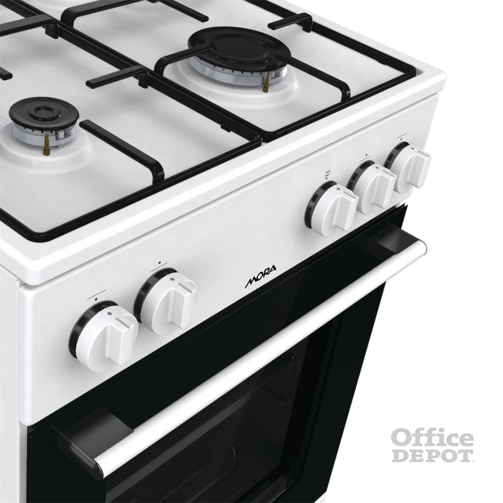 MORA P2241A1W fehér, szabadonálló, gáz, főzőzóna: 4, sütő:70L, tűzhely