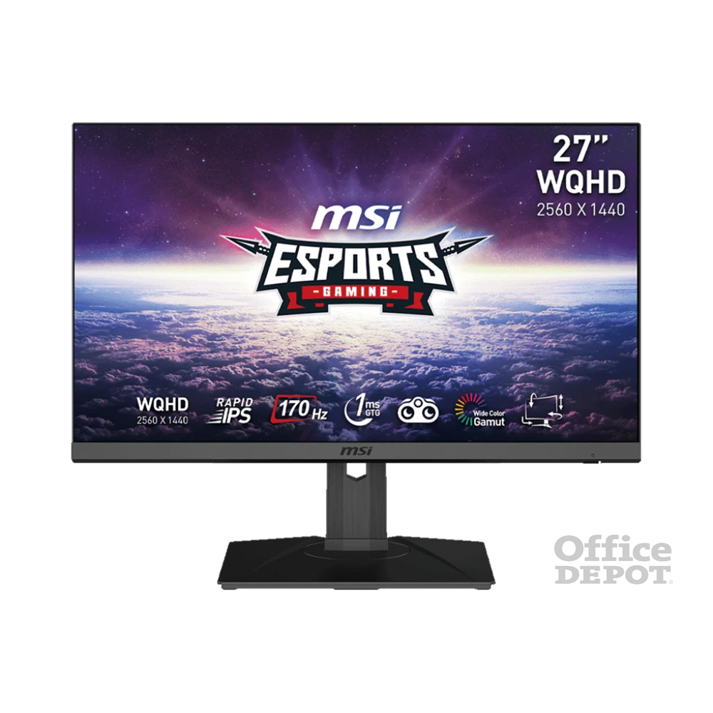 MSI 27" G272QPF WQHD IPS 170Hz DP/HDMI Esport gamer monitor
