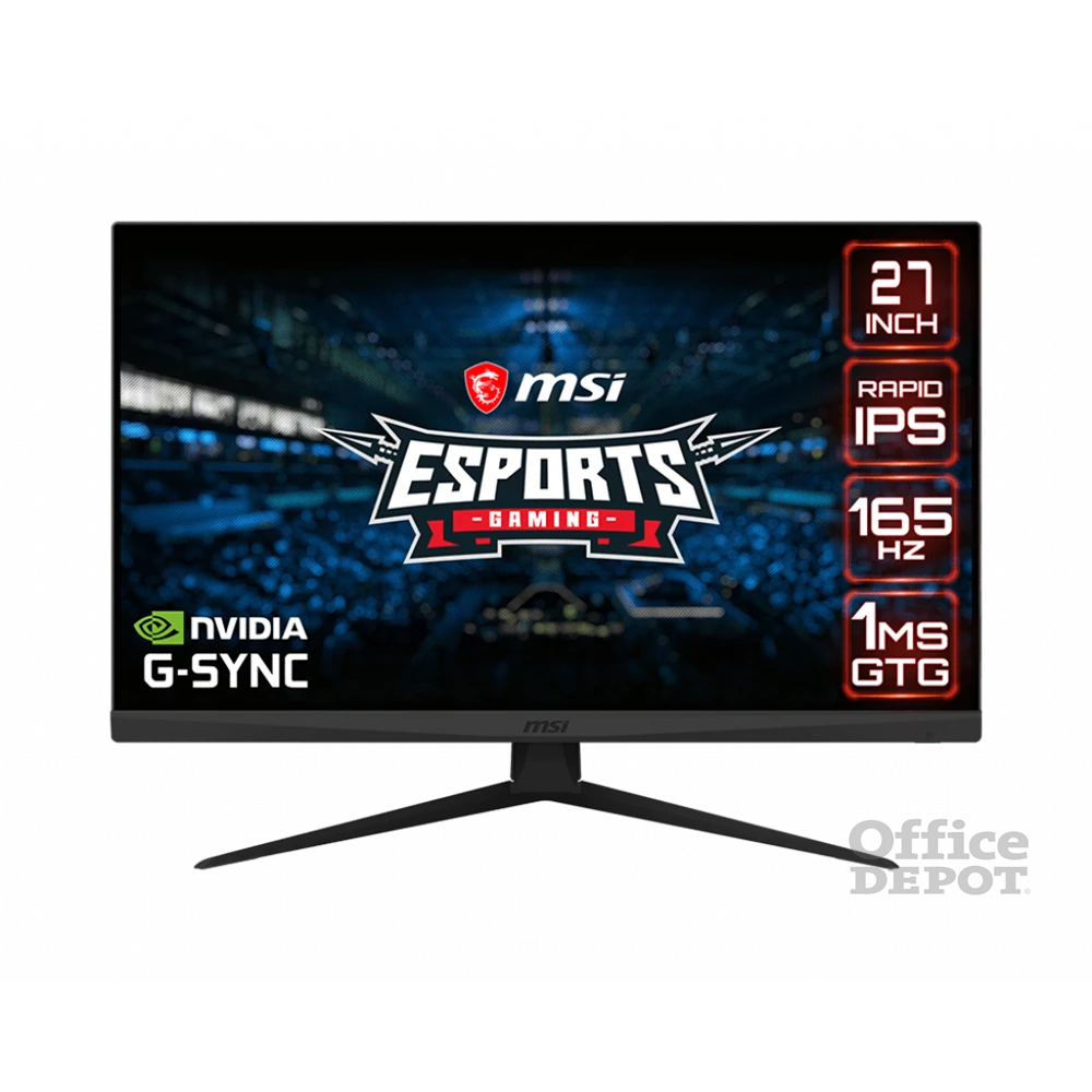 MSI 27" Optix G273QF WQHD IPS 165Hz DP/HDMI Esport gamer monitor