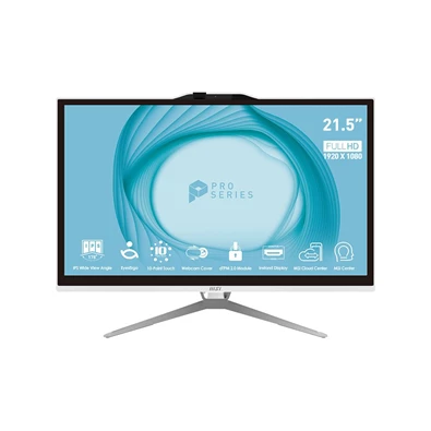MSI Business PRO AP222T 13M-230 21,5"FHD Touch/Core i5-13400/8GB/512GB/fehér All-in-One asztali számítógép MSI Business PRO AP222T 13M-230 21,5"FHD Touch/Core i5-13400/8GB/512GB/fehér All-in-One asztali számítógép