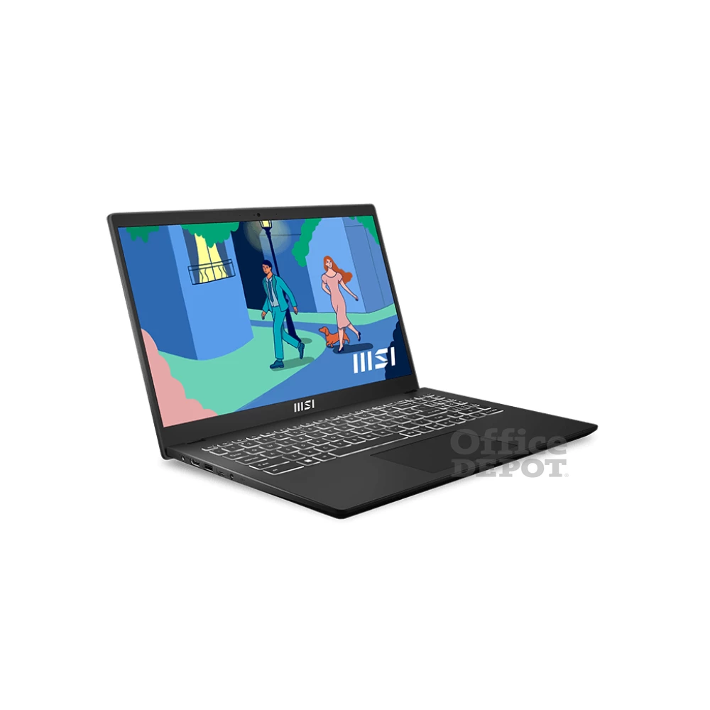 MSI Modern 15 15 B11M-065X laptop (15,6"FHD/Intel Core i5-1155G7/Int.VGA/8GB RAM/512GB/FreeDOS) - fekete