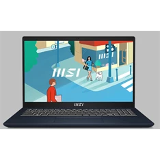 MSI Modern 15 B13M-1029 laptop (15,6"FHD/Intel Core i3-1315U/Int.VGA/8GB RAM/512GB/Win11) - fekete