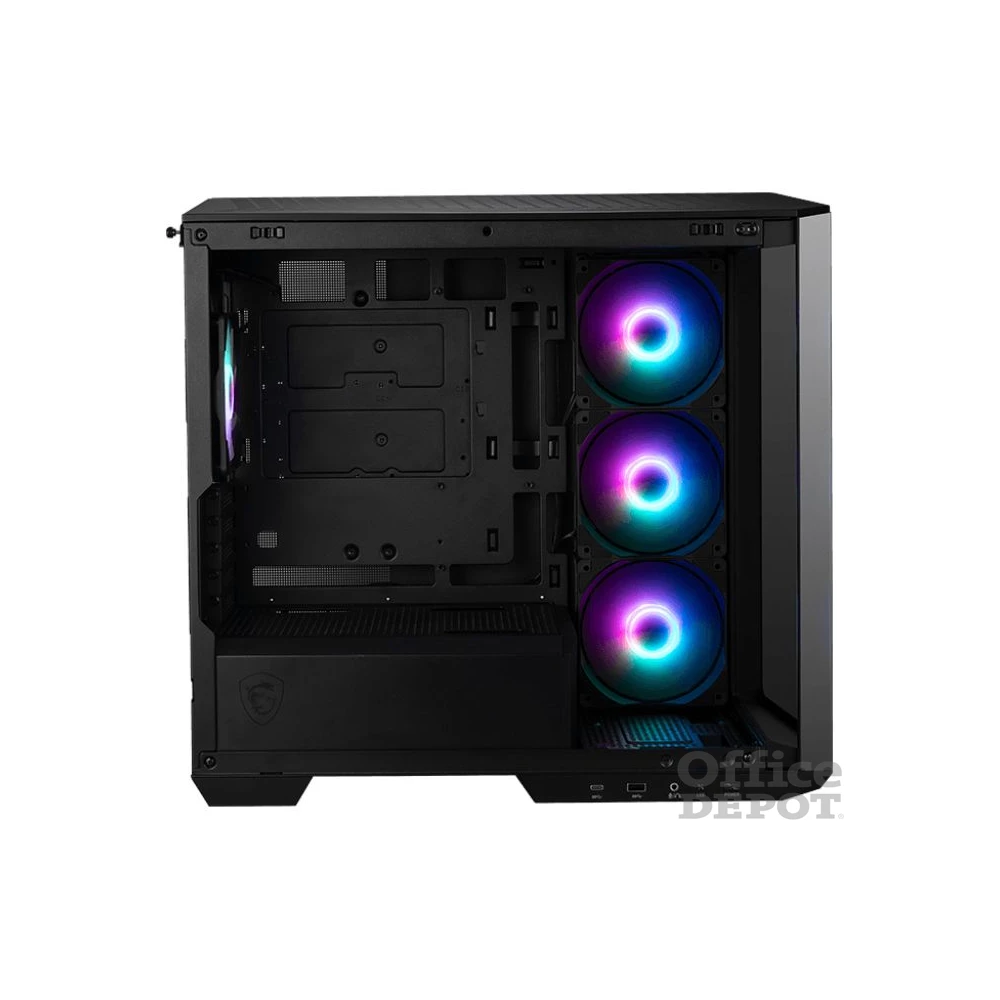 MSI PANO M100R PZ BLACK ARGB (táp nélküli) ablakos mATX ház