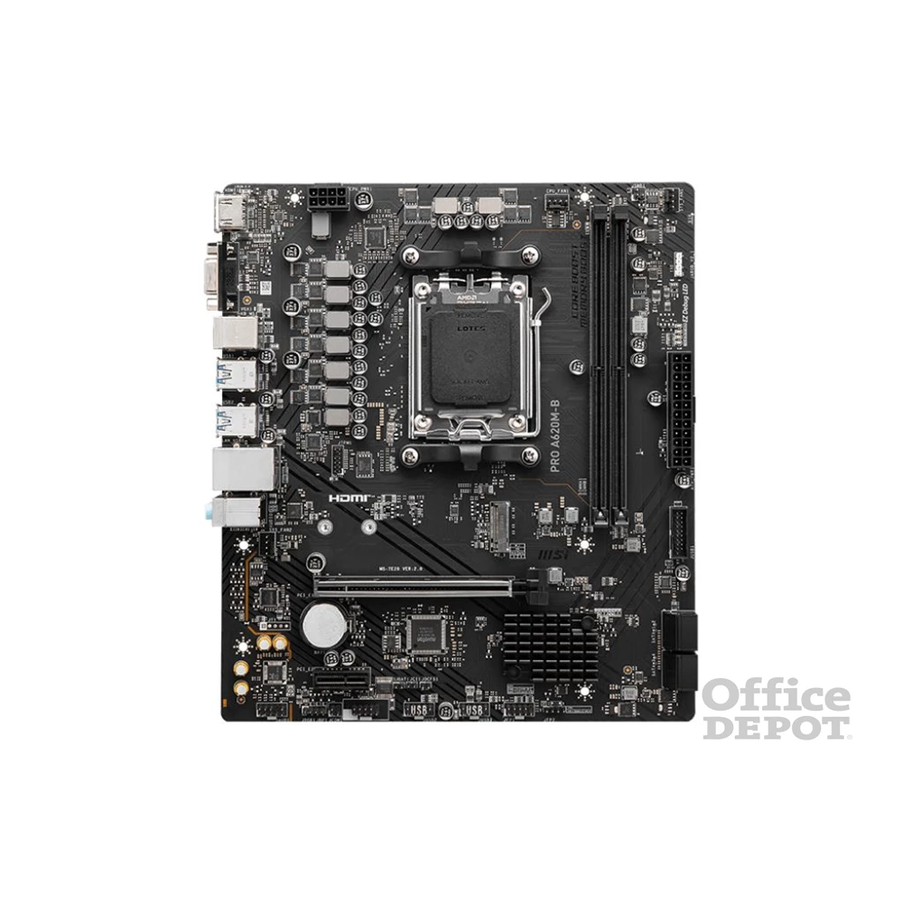 MSI PRO A620M-B AMD A620 AM5 mATX alaplap