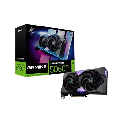 MSI RTX 5060 Ti GAMING OC nVidia 16GB DDR7 PCIe videókártya MSI RTX 5060 Ti GAMING OC nVidia 16GB DDR7 PCIe videókártya
