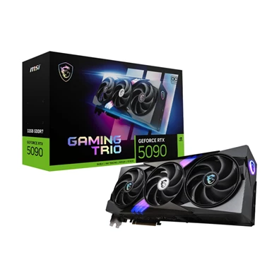 MSI RTX 5090 32G GAMING TRIO OC nVidia 32GB GDDR7 512bit PCIe videókártya MSI RTX 5090 32G GAMING TRIO OC nVidia 32GB GDDR7 512bit PCIe videókártya