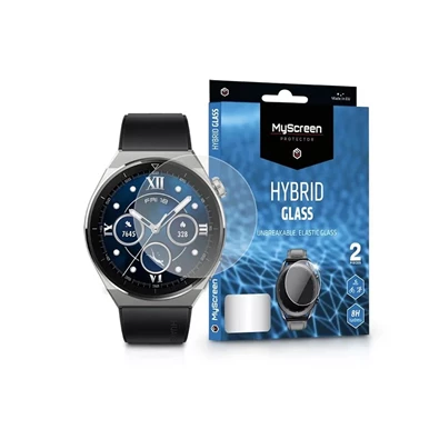 MSP LA-2263 Huawei Watch GT 3 Pro (46mm) Hybrid Glass 2db rugalmas üveg kijelzővédő fólia MSP LA-2263 Huawei Watch GT 3 Pro (46mm) Hybrid Glass 2db rugalmas üveg kijelzővédő fólia