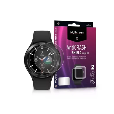 MSP LA-2282 Galaxy Watch 4 Classic (46mm) AntiCrash Shield Edge 3D 2db ütésálló kijelzővédő fólia MSP LA-2282 Galaxy Watch 4 Classic (46mm) AntiCrash Shield Edge 3D 2db ütésálló kijelzővédő fólia