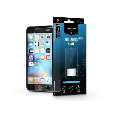 MSP LA-2077 Apple iPhone 6/6S edzett üveg képernyővédő fólia - Diamond Glass Lite Full Glue MSP LA-2077 Apple iPhone 6/6S edzett üveg képernyővédő fólia - Diamond Glass Lite Full Glue