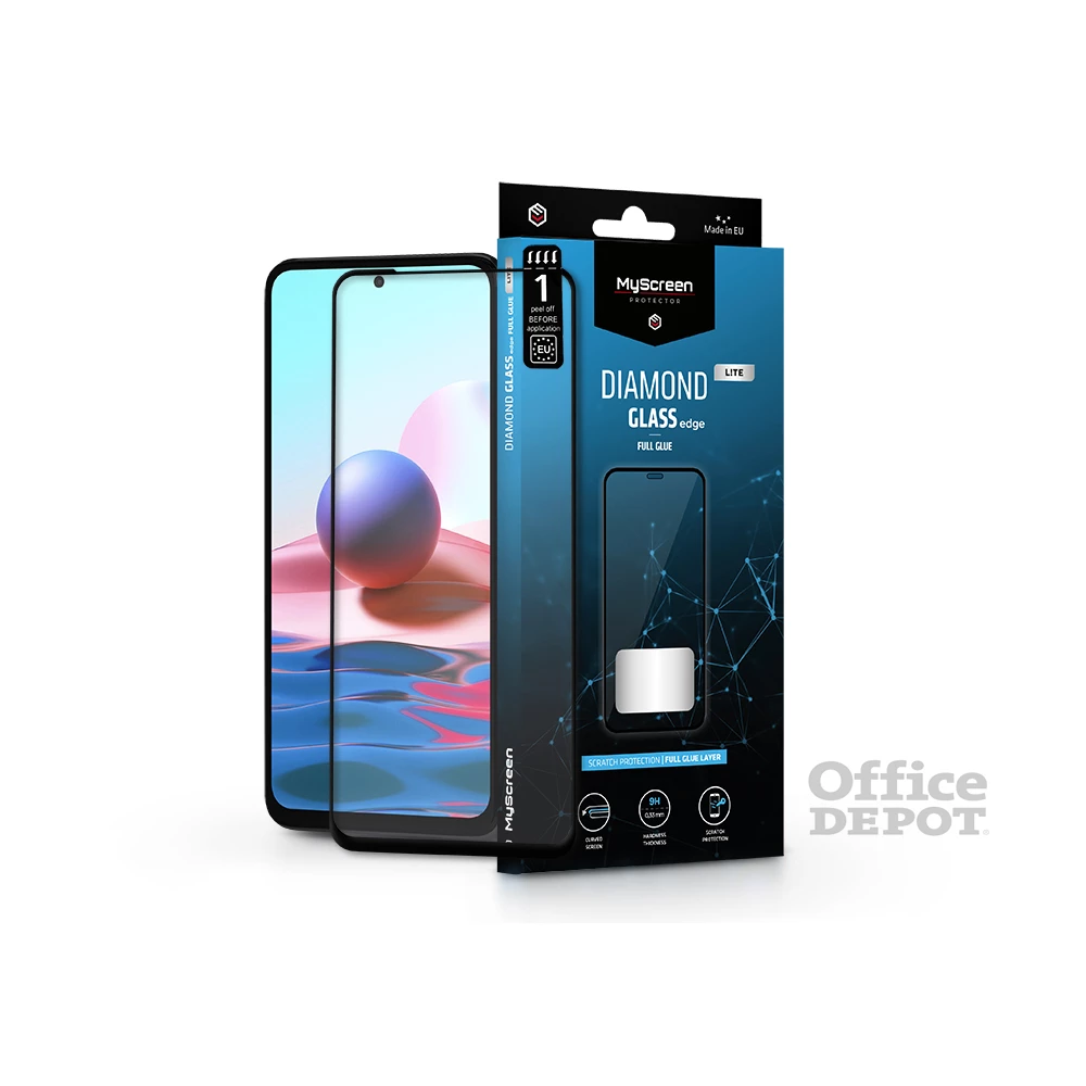 MSP LA-2120 Xiaomi Redmi Note 10/Note 10S Diamond Glass Lite Edge2.5D edzett üveg képernyővédő