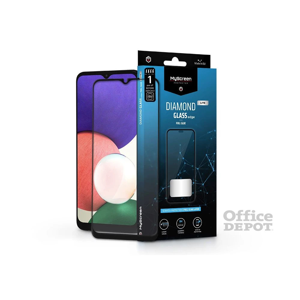 MSP LA-2180 Samsung A226B Galaxy A22 5G Diamond Glass Lite Edge2.5D edzett üveg képernyővédő