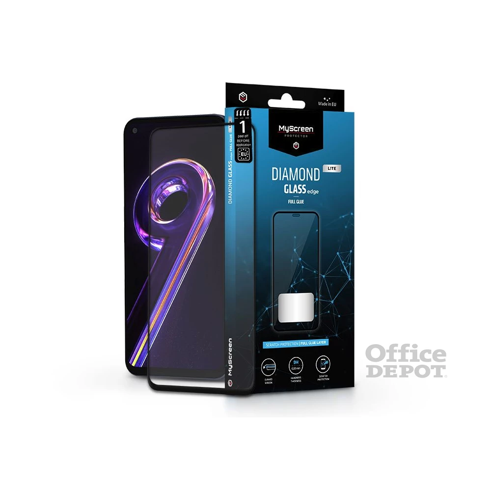 MSP LA-2189 Realme 9 Pro+ Diamond Glass Lite Edge2.5D edzett üveg képernyővédő