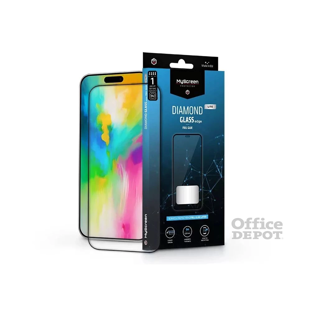 MSP MD9228 DGLFG iPhone 16 Pro Max/17 Pro 2.5D 9H fekete üveg kijelzővédő