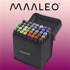 Maaleo 40 db-os kétoldalú marker szett Maaleo 40 db-os kétoldalú marker szett
