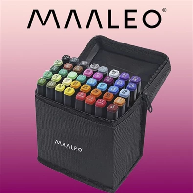 Maaleo 40 db-os kétoldalú marker szett Maaleo 40 db-os kétoldalú marker szett