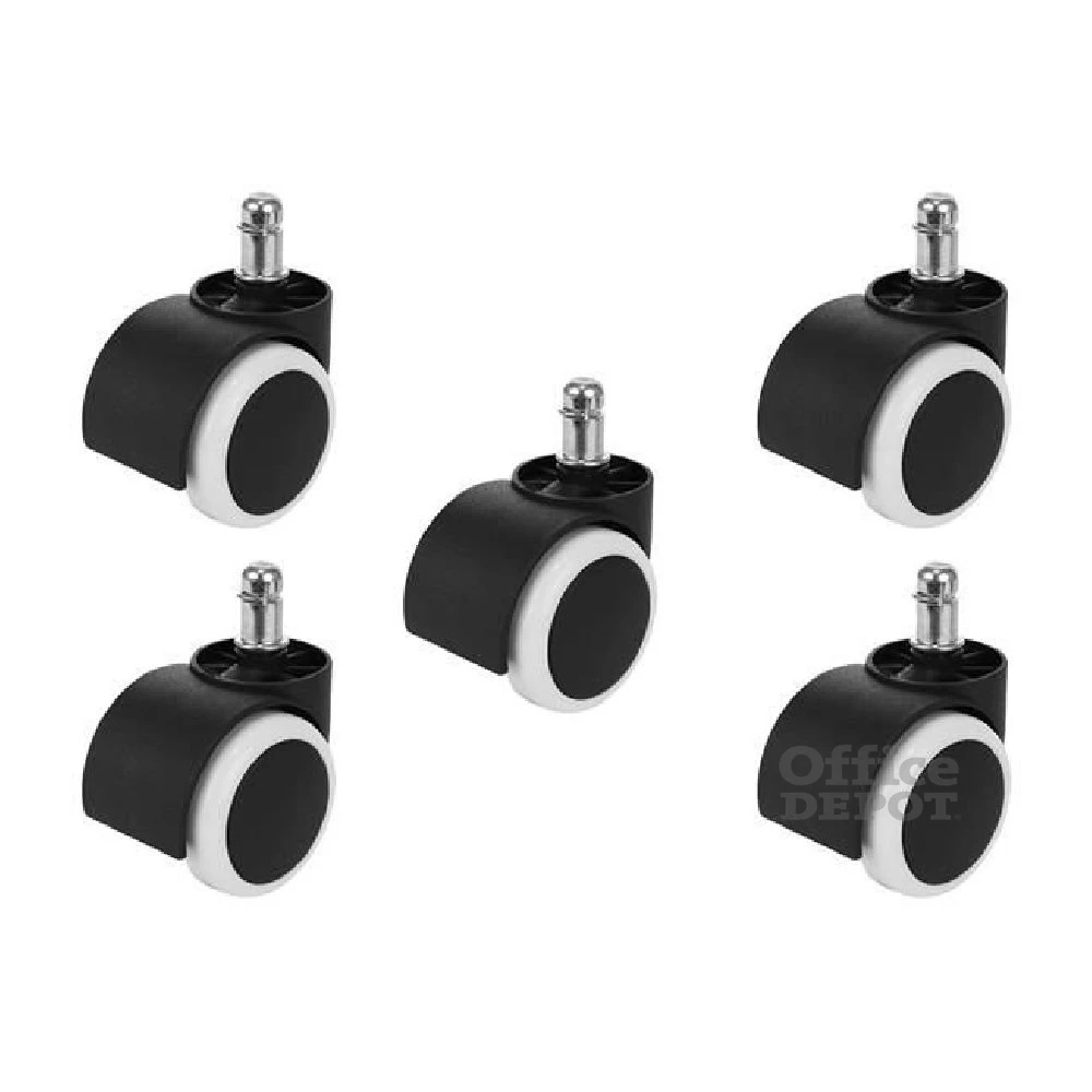 5 db-os fehér irodaszékhez görgős lábak