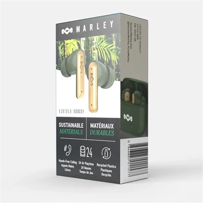 Marley Little Bird True Wireless Bluetooth zöld fülhallgató Marley Little Bird True Wireless Bluetooth zöld fülhallgató