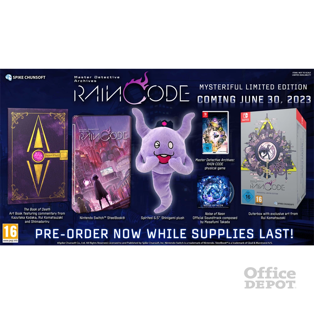 Master Detective Archives: RAIN CODE - Mysteriful Limited Edition Nintendo Switch játékszoftver