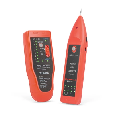 Maxwell 25341 érpárkereső RJ45 kábel teszterrel Maxwell 25341 érpárkereső RJ45 kábel teszterrel
