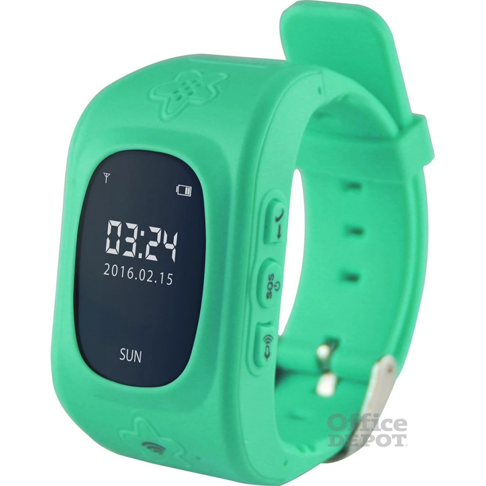 Media-Tech MT851G zöld gyermek helymeghatározós okosóra