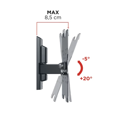 Meliconi Flatstyle FTR200 DW 26"-45" dönthető fali TV konzol Meliconi Flatstyle FTR200 DW 26"-45" dönthető fali TV konzol