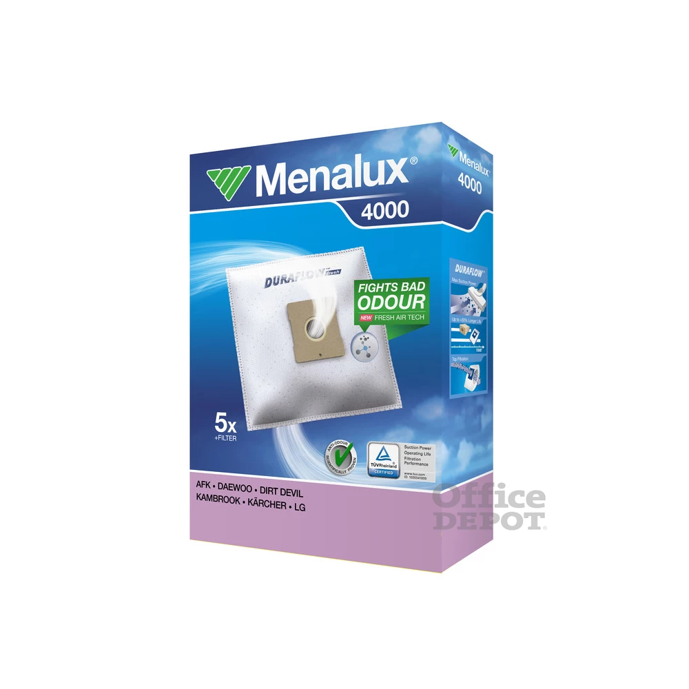 Menalux 4000 5 db-os szintetikus porzsák szett