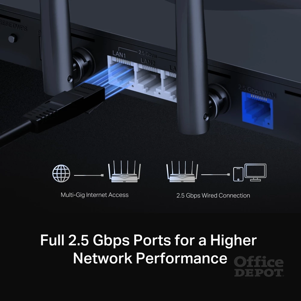 Mercusys MR47BE BE9300 háromsávos Wi-Fi 7 fekete router - R