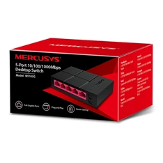 Mercusys MS105G 5port 10/100/1000Mbps nem menedzselhető asztali Switch Mercusys MS105G 5port 10/100/1000Mbps nem menedzselhető asztali Switch