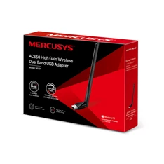 Mercusys MU6H AC650 High Gain Vezeték nélküli Dual Band USB Adapter Mercusys MU6H AC650 High Gain Vezeték nélküli Dual Band USB Adapter