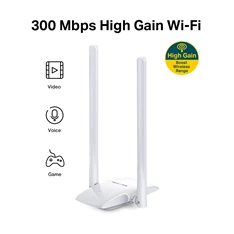 Mercusys MW300UH 300Mbps High Gain Vezeték nélküli USB Adapter Mercusys MW300UH 300Mbps High Gain Vezeték nélküli USB Adapter