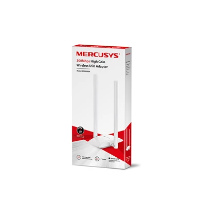 Mercusys MW300UH 300Mbps High Gain Vezeték nélküli USB Adapter Mercusys MW300UH 300Mbps High Gain Vezeték nélküli USB Adapter