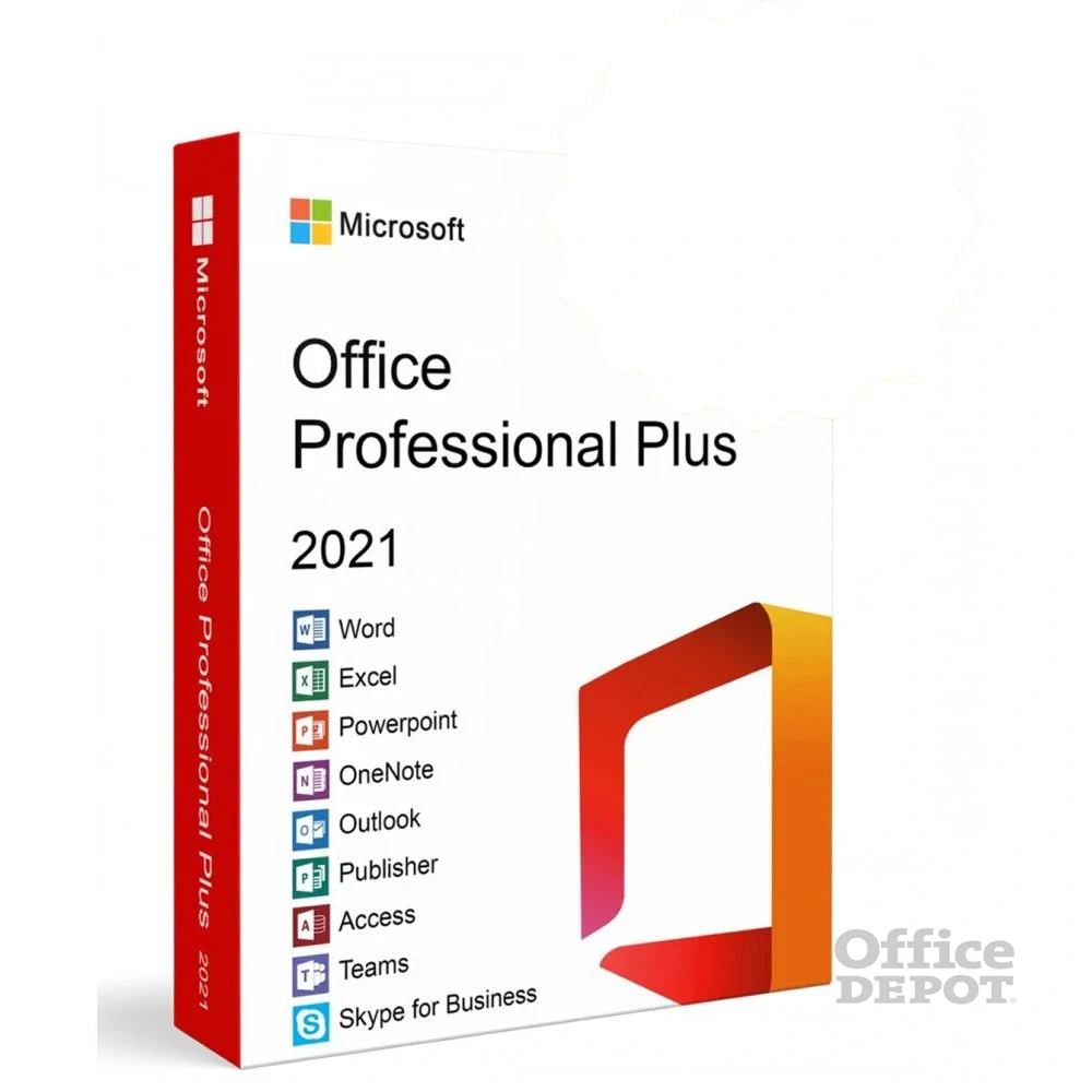 Microsoft Office 2021 Professional Plus COA matrica – 32/64 bit, fizikai licenc - szoftver