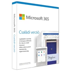 Microsoft 365 Családi verzió P6 HUN 6 Felhasználó 1 év dobozos irodai programcsomag szoftver Microsoft 365 Családi verzió P6 HUN 6 Felhasználó 1 év dobozos irodai programcsomag szoftver