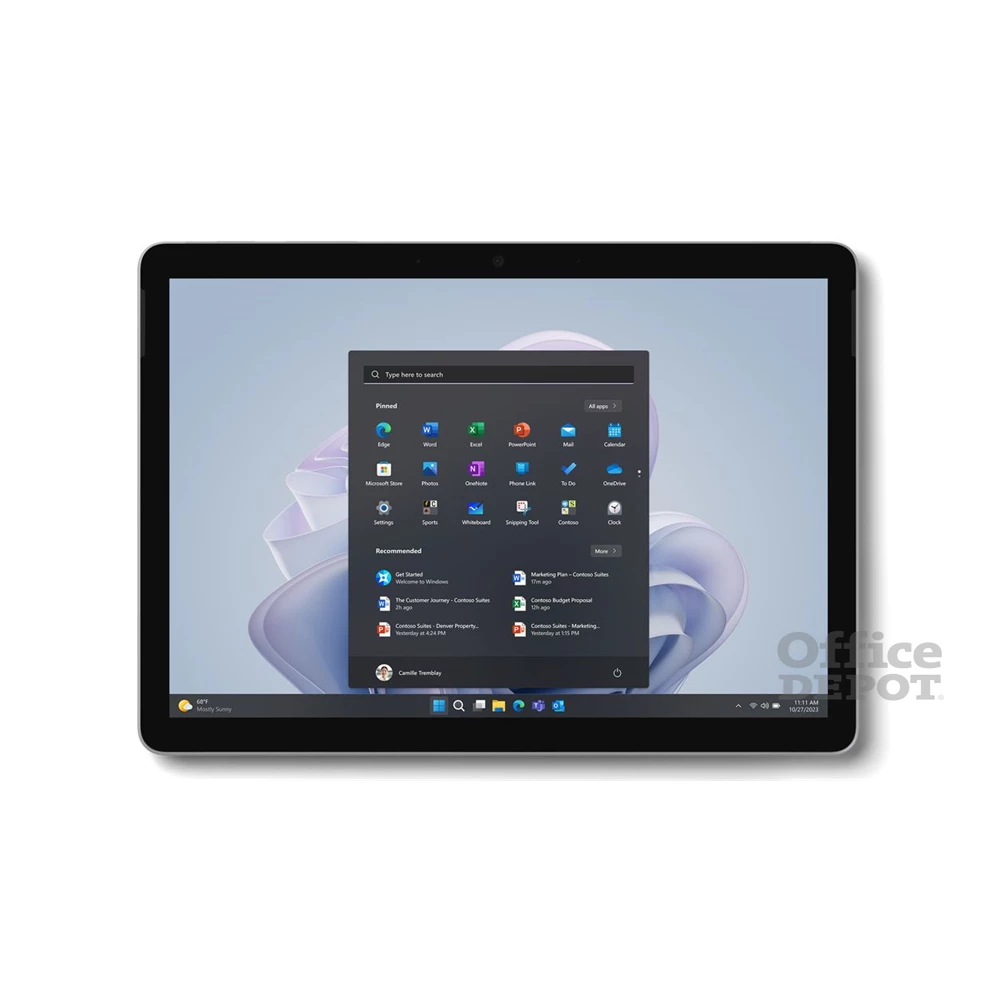 Microsoft Surface Go 4 Vállalati verzió XHU-00006 10,5" 8/128GB platina Wi-Fi tablet