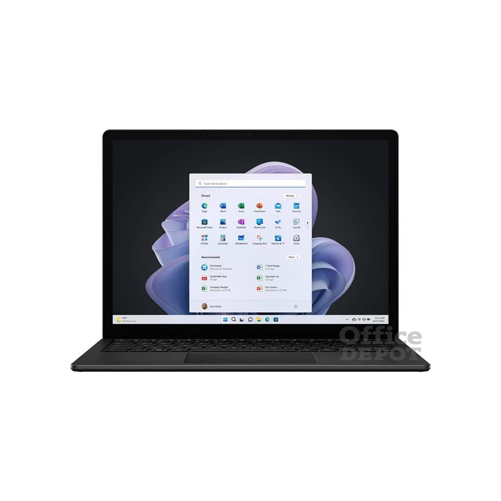 Microsoft Surface Laptop 5 laptop (13,5"/Intel Core i7-1255U/Int.VGA/16GB RAM/512GB/Win11) - fekete