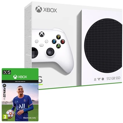 Microsoft Xbox Series S 512GB fehér játékkonzol+ FIFA 22 Standard Edition Xbox Series S/X letöltőkód Microsoft Xbox Series S 512GB fehér játékkonzol+ FIFA 22 Standard Edition Xbox Series S/X letöltőkód