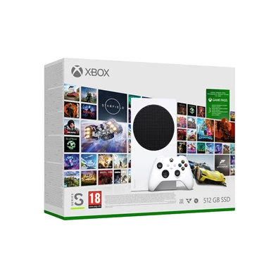 Microsoft Xbox Series S 512GB fehér játékkonzol + XBOX Game Pass Ultimate 3 hónapos előfizetés letöltőkód Microsoft Xbox Series S 512GB fehér játékkonzol + XBOX Game Pass Ultimate 3 hónapos előfizetés letöltőkód