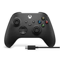 Microsoft Xbox fekete vezeték nélküli kontroller + USB-C kábel Microsoft Xbox fekete vezeték nélküli kontroller + USB-C kábel