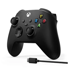 Microsoft Xbox fekete vezeték nélküli kontroller + USB-C kábel Microsoft Xbox fekete vezeték nélküli kontroller + USB-C kábel