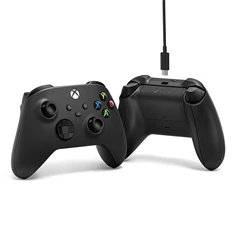 Microsoft Xbox fekete vezeték nélküli kontroller + USB-C kábel Microsoft Xbox fekete vezeték nélküli kontroller + USB-C kábel
