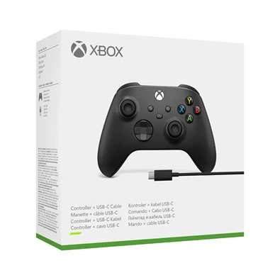 Microsoft Xbox fekete vezeték nélküli kontroller + USB-C kábel Microsoft Xbox fekete vezeték nélküli kontroller + USB-C kábel