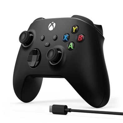 Microsoft Xbox fekete vezeték nélküli kontroller + USB-C kábel Microsoft Xbox fekete vezeték nélküli kontroller + USB-C kábel
