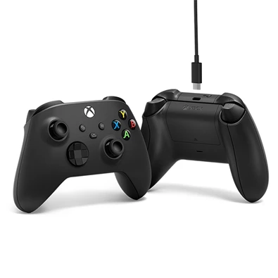 Microsoft Xbox fekete vezeték nélküli kontroller + USB-C kábel Microsoft Xbox fekete vezeték nélküli kontroller + USB-C kábel