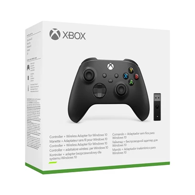 Microsoft Xbox fekete vezeték nélküli kontroller + Windows 10 USB adapter Microsoft Xbox fekete vezeték nélküli kontroller + Windows 10 USB adapter