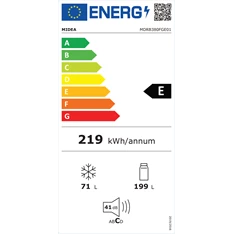 Midea MDRB380FGE01A alulfagyasztós hűtőszekrény Midea MDRB380FGE01A alulfagyasztós hűtőszekrény