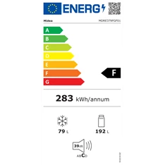 Midea MDRE379FGF01 beépíthető alulfagyasztós hűtőszekrény Midea MDRE379FGF01 beépíthető alulfagyasztós hűtőszekrény
