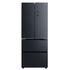Midea MDRF600BIE70 inox, négyajtós, Hűtő:276L, Fagyasztó:159L, No frost hűtőszekrény