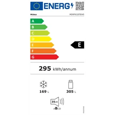 Midea MDRF632FIE45 inox, négyajtós, Hűtő:305L, Fagyasztó:169L, No frost hűtőszekrény